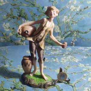 Estatueta em resina italiana 20cm, perfeito