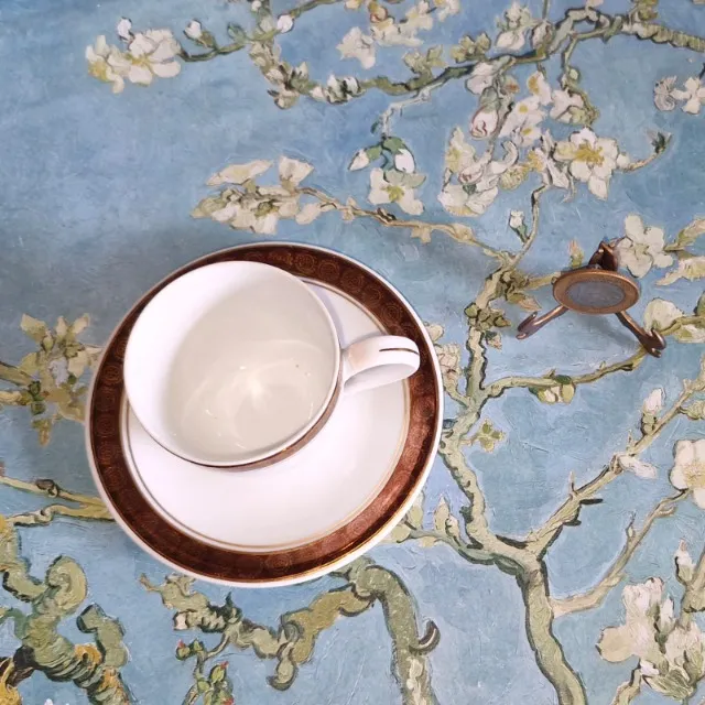Xícara com pires vintage em porcelana Steatita Paraná perfeita